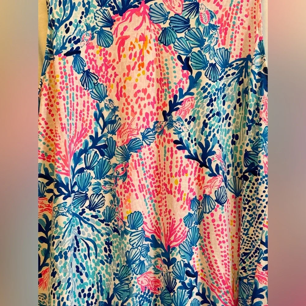 RARE_Lilly Pulitzer Kristen Swing Dress Resort White Sway With Me Excellent Cond - Picture 4 of 9